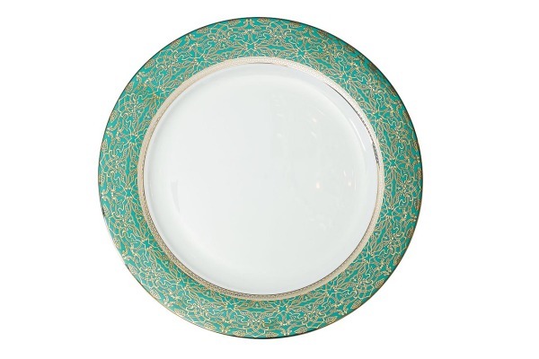 Тарелка обеденная 27 см,цвет бирюзовый (4) - TT-00000330