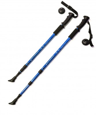 Палки для скандинавской ходьбы, F18433, 60-135 см, 3-секционные, синие (237674)