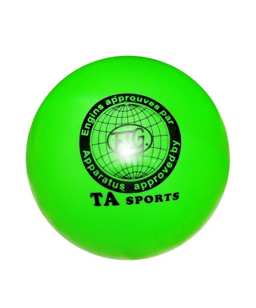 Мяч для художественной гимнастики TA sport 15 см, зеленый Т11 (4618)
