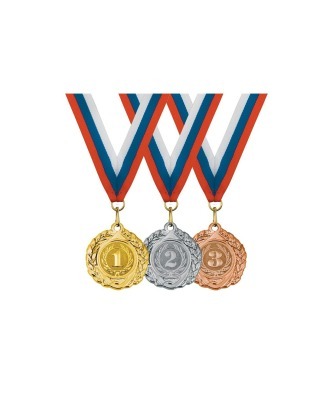 Комплект медалей MK110 K4, 1-2-3 место (100763)