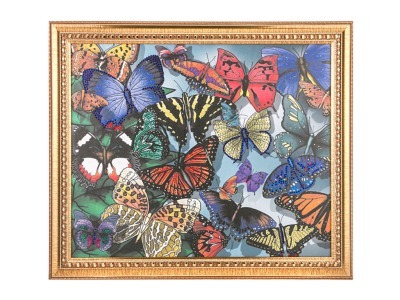 Картина яркие бабочки, стразы,55х45см (562-032-29) 