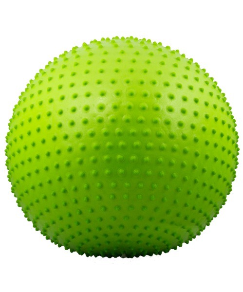 Мяч гимнастический массажный GB-301 55 см, антивзрыв, зеленый (78571)