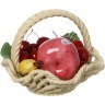 Изделие декоративное "корзина с фруктами" диаметр=18 см высота=13 см ORGIA (335-096)