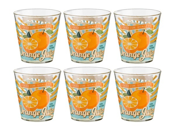 Набор стаканов из 6 шт. "апельсин" 250 мл. Cerve S.p.a. (650-572) 