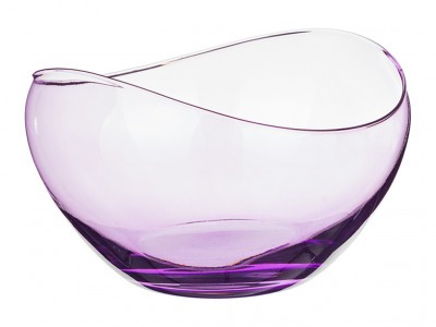 Фруктовница "гондола" фиолетовая диаметр=23,5 см. высота=14 см. Crystalex Cz (674-403) 