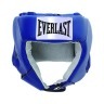 Шлем открытый USA Boxing 610206U, M, кожа, синий (8884)