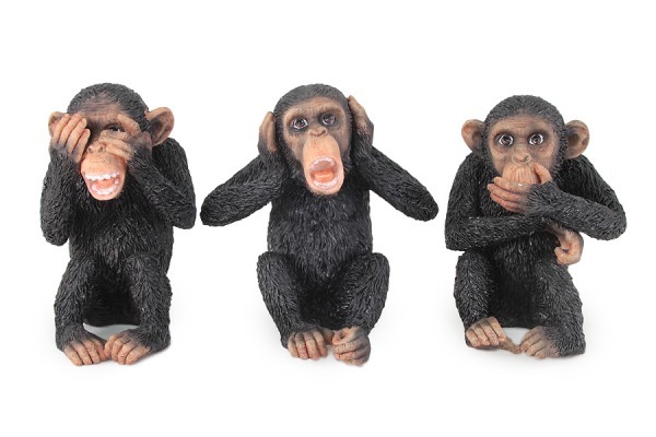 Композиция из 3-х статуэток Три обезьяны - VWU76437YAAL Veronese