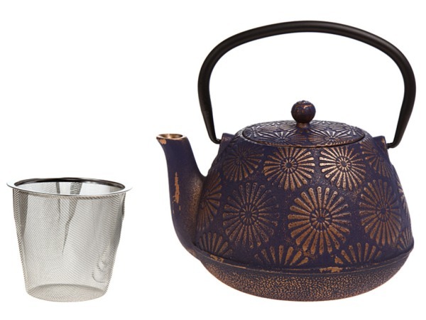 Заварочный чайник чугунный с эмалированным покрытием внутри 1200 мл (кор=8шт.) Lefard (734-023)