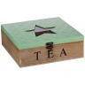 Шкатулка для чая "звезда" зеленая 24*24*9 см Polite Crafts&gifts (222-352) 