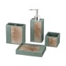 Набор для ванной комнаты 4 пр.:дозатор+подставка для мыла, подставка для зубных щеток,стакан (кор=6н Lefard (765-549)