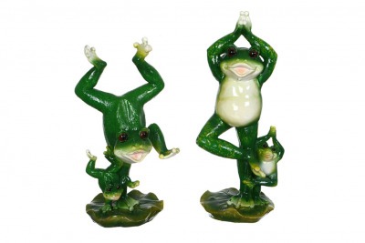 Комплект фигурок из 2 шт."лягушка-гимнастка " 15*11,5*37 см. Hong Kong (109-039) 