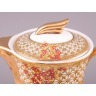 Чайный сервиз на 6 персон 10 пр.: чайник+молочник+сахарница+поднос+6 чашек 200/1000 мл Hangzhou Jinding (215-202) 