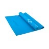 Коврик для йоги FM-102, PVC, 173x61x0,6 см, с рисунком, синий (78625)