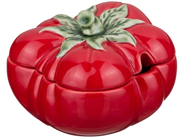 Блюдо с крышкой "томат" 350 мл.диаметр=15 см.высота=10 см. Bordallo Pinheiro (672-282)