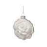 Декоративное изделие шар стеклянный 8*9*4 см. цвет: белый Dalian Hantai (862-060) 