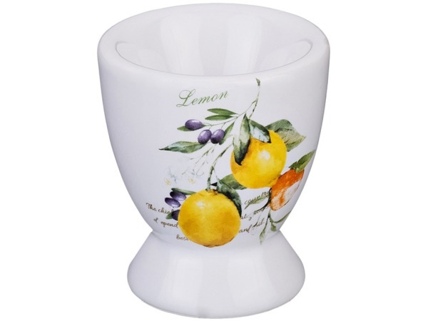 Подставка под яйцо "итальянские лимоны"  5,6*5,6*6,6 см без упаковки Lefard (230-156)
