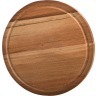 Доска разделочная деревянная круглая бук диаметр=25 см. толщина=2 см. Agness (430-116)