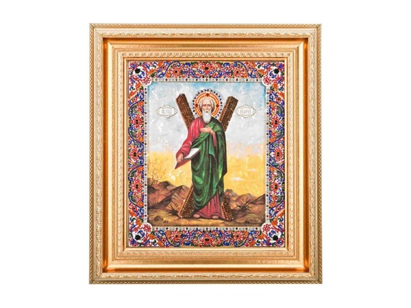 Икона "святой андрей первозванный" 39х45см, стразы (562-076-43) 