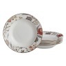Набор тарелок суповых из 6 шт,диаметр=20 см. Porcelain Manufacturing (133-148) 