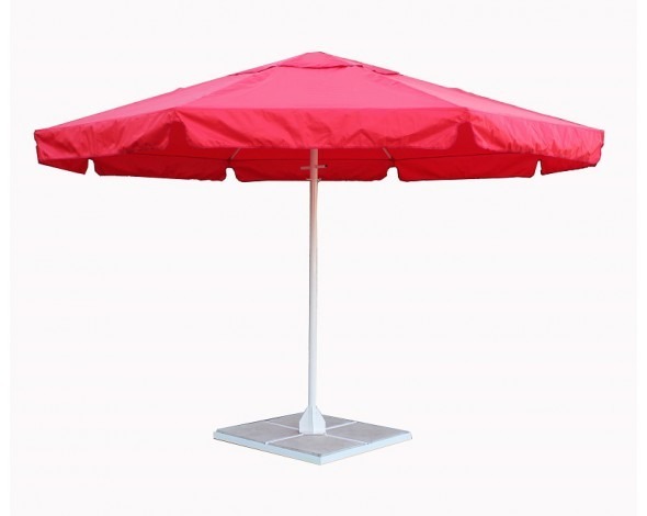Зонт уличный с воланом Митек 3,5М круглый, стальной каркас, с подставкой (53998)