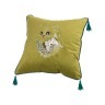 Декоративная подушка "кот" 45*45 см., салатовый , вышивка 100%пэ SANTALINO (850-827-23)