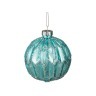 Декоративное изделие шар стеклянный диаметр=8 см. высота=9 см. цвет: бирюзовый Dalian Hantai (D-862-064) 