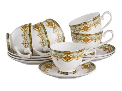 Чайный набор "амаль" на 6 персон 12 пр.250 мл. Porcelain Manufacturing (264-622) 