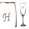 Бокал для шампанского "н" с золотой каймой 170 мл. (802-510024) 
