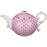 Заварочный чайник "розовый в горошек" 250 мл. (кор=36шт.) Lefard (85-1006)
