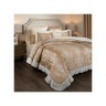 Комплект на кровать из покрывала и 2-х наволочек "барокко",коричневый,250х230,50х70-2шт,100% п\э+100 SANTALINO (850-900-59)