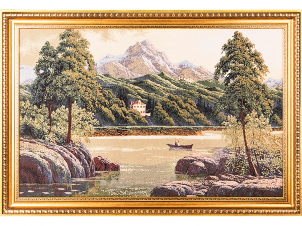 Гобеленовая картина "горное озеро" 123*84 см. Оптпромторг Ооо (404-038-01) 