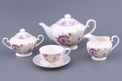 Чайный сервиз на 6 персон 15 пр.1500/230 мл. Porcelain Manufacturing (115-257) 