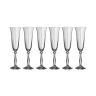 Набор бокалов для шампанского из 6 шт. "анжела оптик" 190 мл высота=24 см Crystalex (674-188)