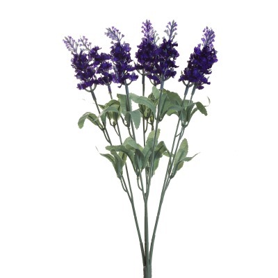 Веточка лаванды с 8 цветками 35 см (24) (00001613)