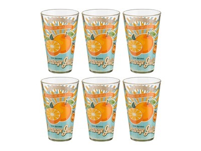 Набор стаканов из 6 шт. "апельсин" 310 мл. Cerve S.p.a. (650-573) 