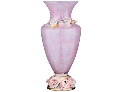 Декоративная ваза высота=38 см. WHITE CRISTAL (647-721)
