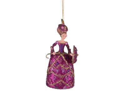 Елочная игрушка "принцесса с зонтом" 12 см.без упак. Markalex Creative (130-131) 