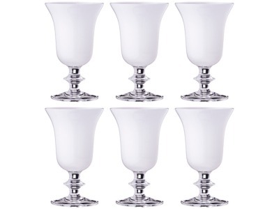 Набор бокалов для вина из 6 шт. 250 мл. высота=16 см. White Cristal (647-730) 