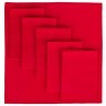 Набор салфеток "адель" 40*40 см 6 шт. цвет: красный 100% хлопок SANTALINO (828-119)