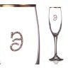 Бокал д/шампанского "э" с золотой каймой 170 мл. (802-510036) 