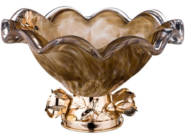 Декоративная чаша диаметр=25 см. высота=15 см. White Cristal (647-682) 