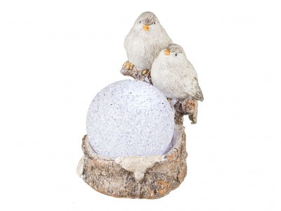 Фигурка с подсветкой "птицы" 12,5*10,5*14 см. Polite Crafts&gifts (79-046) 