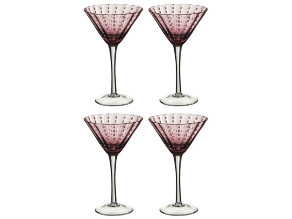 Набор бокалов для мартини из 4 шт.высота=18 см.300 мл. Dalian Hantai (495-711) 