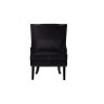 Кресло с подушкой, черный велюр, 72х71х101 см - TT-00000636