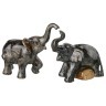 Комплект минискульптур "слон" из 2 шт. коллекционный 7*8*3 см. Kachen (432-077) 