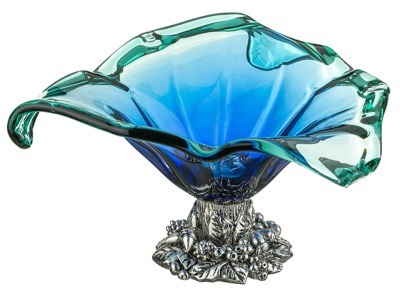 Декоративная чаша 26*27 см.высота=14 см. White Cristal (647-583) 