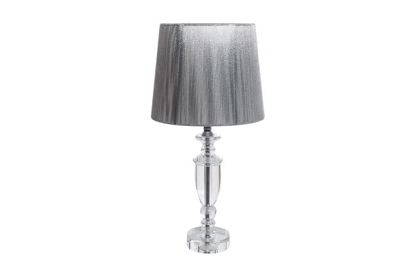 Лампа настольная серебряный плафон 38х10х10 см - TT-00000603
