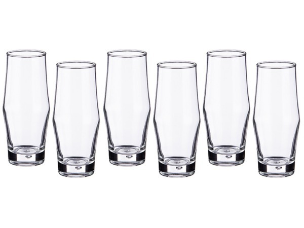 Набор стаканов для сока из 6 шт."brek" 350 мл. высота=16 см. DUROBOR (617-084)