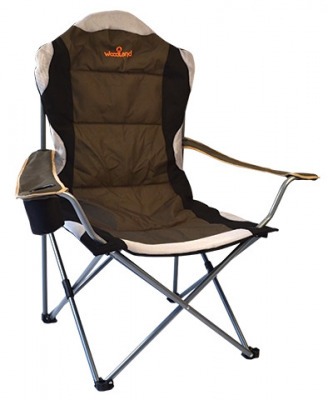 Кресло кемпинговое складное с кармашком для мелочей Woodland Deluxe CK-009 (53301)