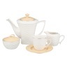 Чайный сервиз на 6 персон "безе" 15 пр. 1200/220/250/250 мл. Porcelain Manufacturing (D-359-310) 